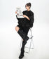 Balloon Sleeve Zip Jacket
